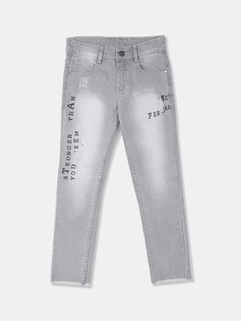 

Cherokee Boys Grey Slim Fit Mid-Rise Clean Look Stretchable Jeans