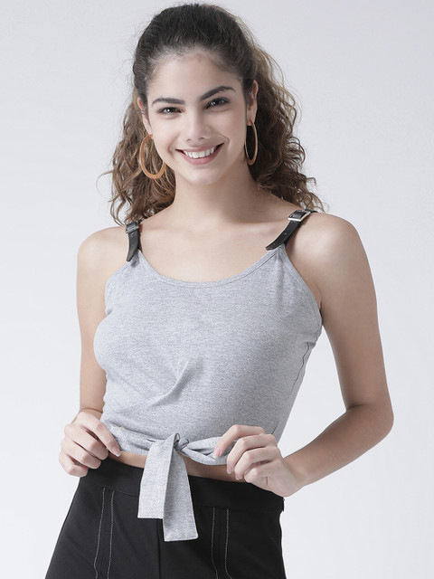 

Texco Women Grey Solid Top