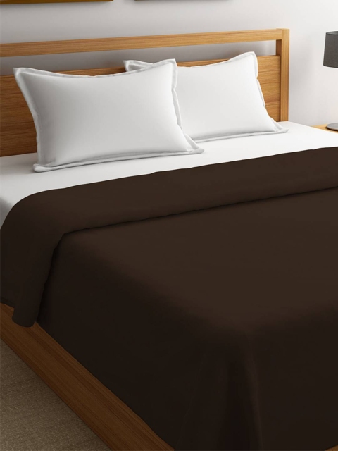 

STELLAR HOME Brown Solid AC Room 210 GSM Double Bed Blanket