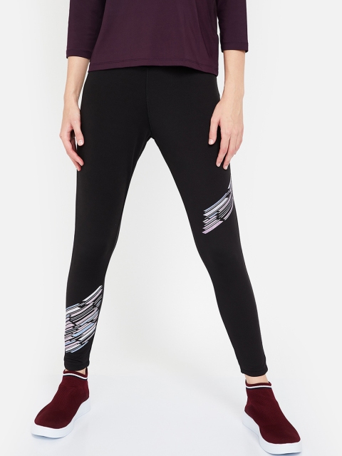 

Kappa Women Black Solid Skinny-Fit Tights