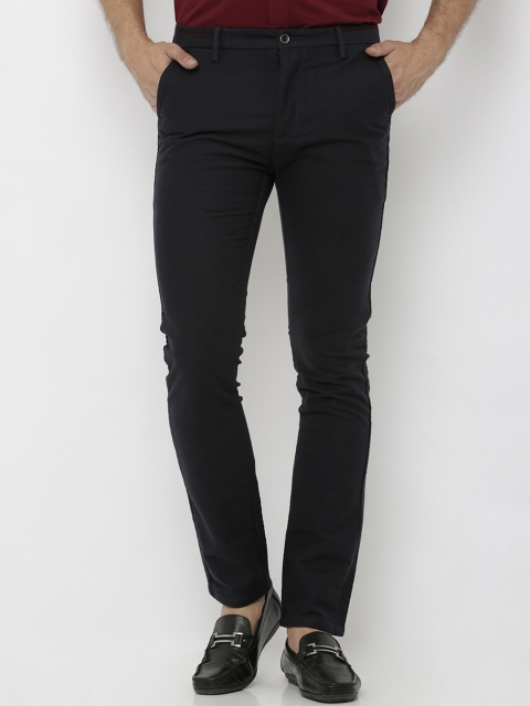 

Rex Straut Jeans Men Black Comfort Slim Fit Solid Regular Trousers