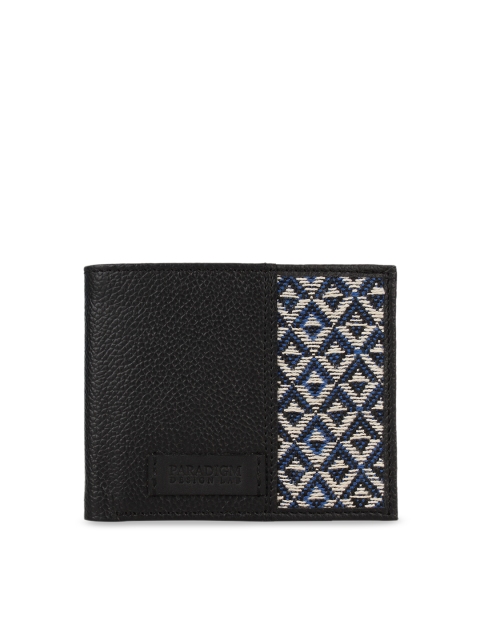 

Paradigm Design Lab Men Black Solid Two Fold Wallet