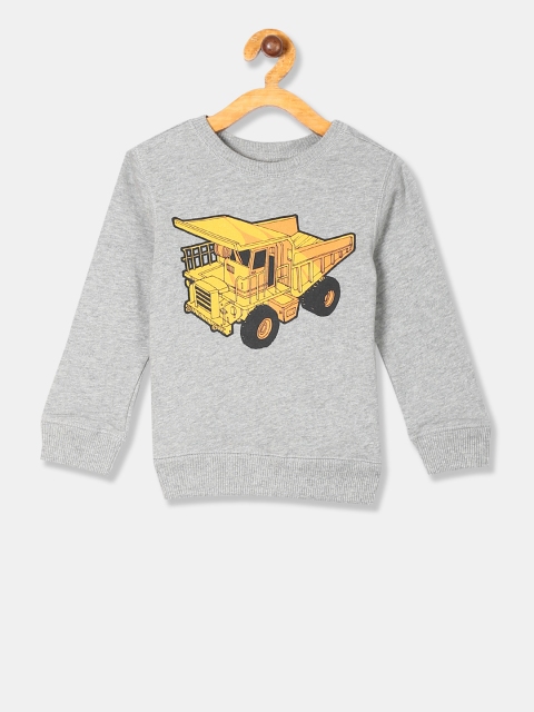 

The Childrens Place Boys Grey Printed Sweatshirt