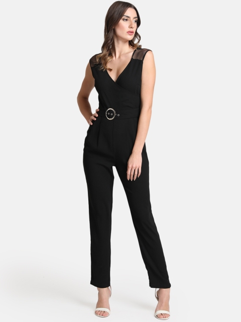 

Kazo Women Black Solid Basic Jumpsuit