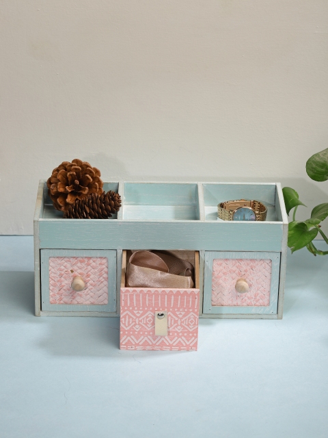 

Chumbak Blue & Pink Printed Multi-Utility Organiser
