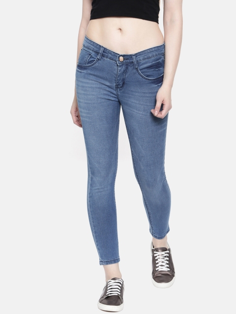 

ZHEIA Women Blue Skinny Fit Mid-Rise Clean Look Jeans