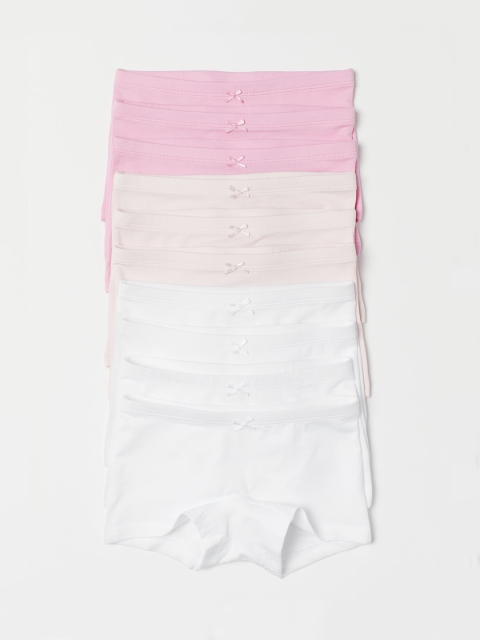 

H&M Girls 10-Pack Cotton Boxer Briefs 0690054001, Pink