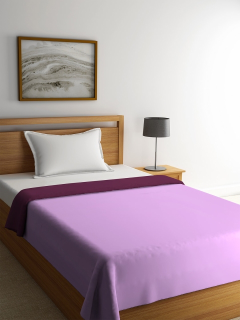 

STELLAR HOME Purple Solid AC Room 300 GSM Single Bed Comforter