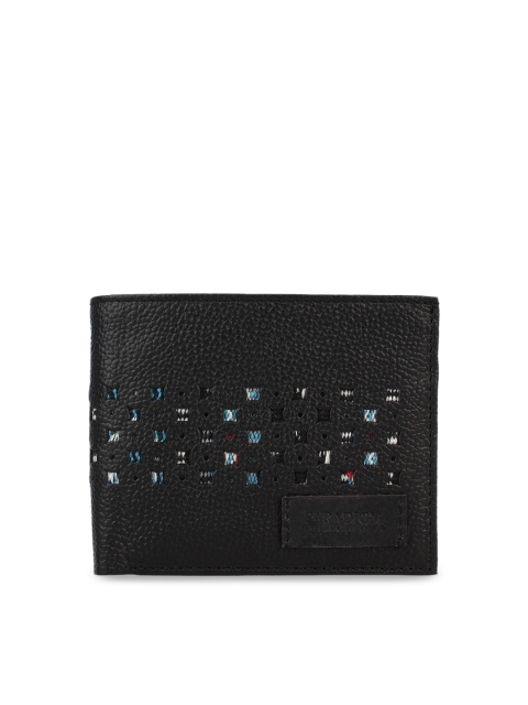 

Paradigm Design Lab Men Black Solid Two Fold Wallet