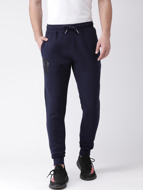 

Club York Men Navy Blue Solid Slim fit Joggers