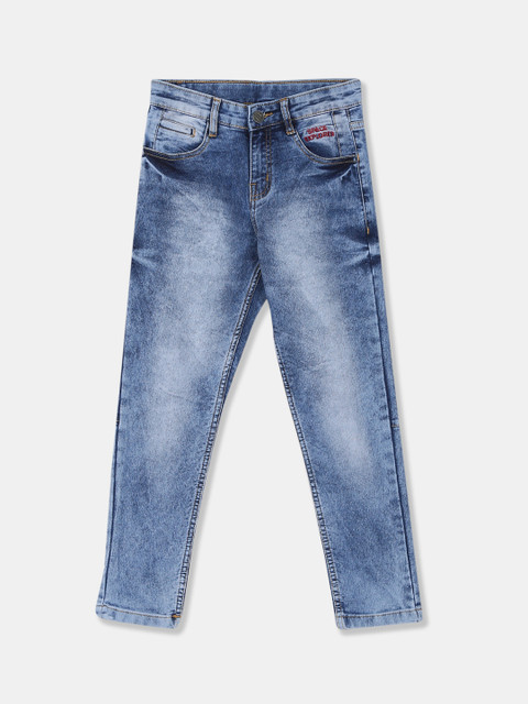 

Cherokee Boys Blue Slim Fit Mid-Rise Clean Look Stretchable Jeans