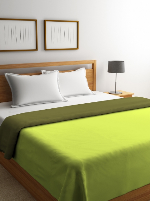 

STELLAR HOME Green Solid AC Room 300 GSM Double Bed Comforter