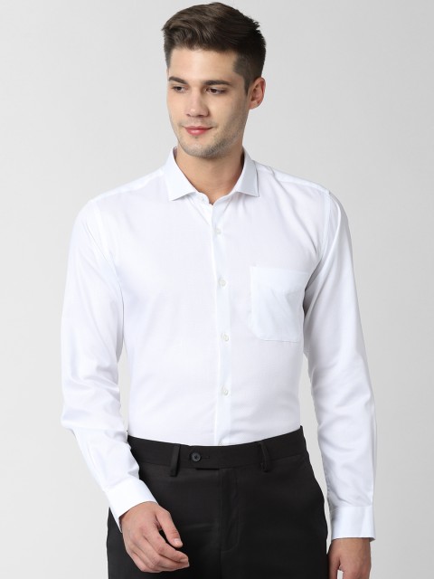 

Peter England Men White Regular Fit Solid Formal Shirt