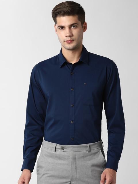 

Peter England Casuals Men Navy Blue Slim Fit Solid Formal Shirt