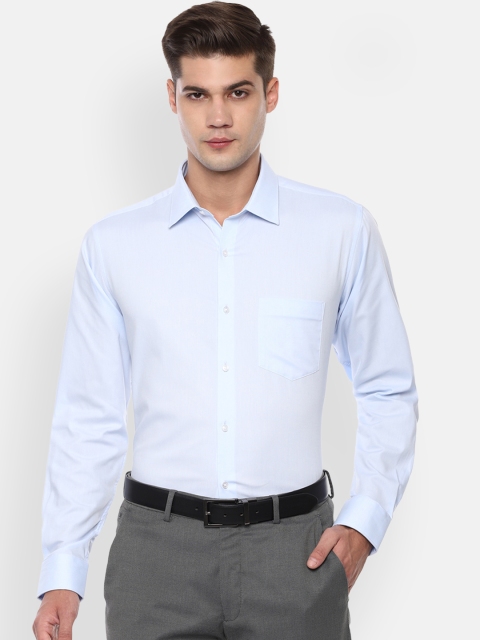 

Van Heusen Men Blue Regular Fit Solid Formal Shirt