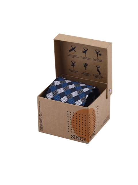 

Tossido Grey & Black Checked Broad Tie