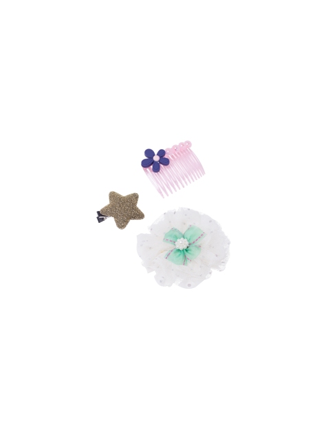

Golden Peacock Girls Set of 3 Hair Accessories, Multi