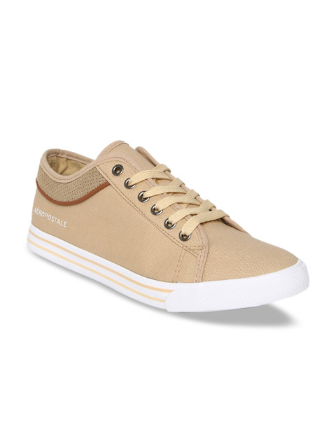 

Aeropostale Men Beige Colourblocked Sneakers