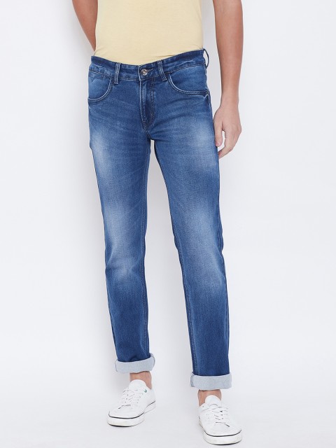 

Octave Men Navy Blue Regular Fit Mid-Rise Clean Look Jeans