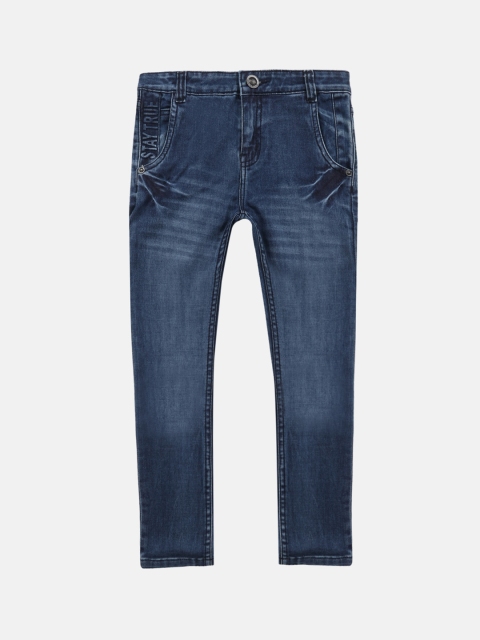 

Lil Tomatoes Boys Blue Straight Fit Mid-Rise Clean Look Stretchable Jeans