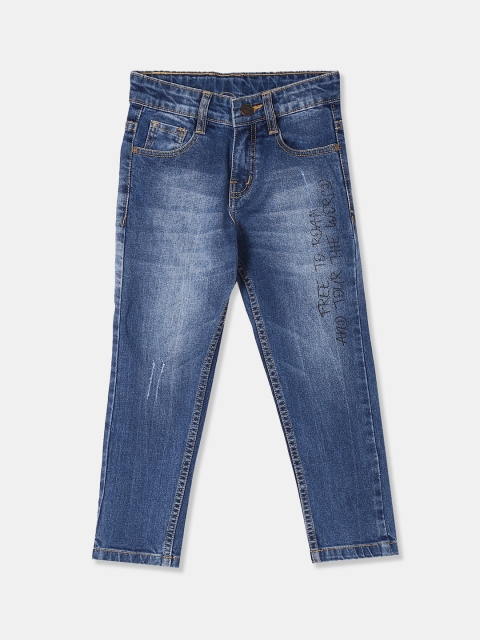 

Cherokee Boys Blue Slim Fit Mid-Rise Clean Look Stretchable Jeans