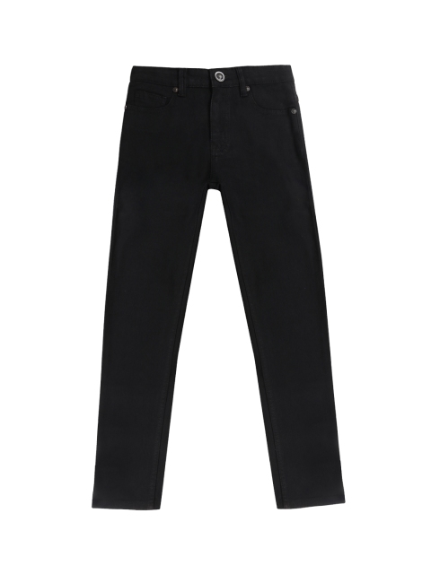 

Lil Tomatoes Boys Black Straight Fit Mid-Rise Clean Look Stretchable Jeans