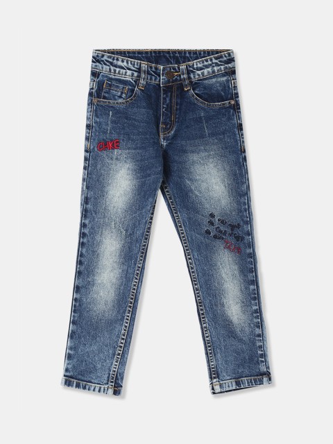 

Cherokee Boys Blue Slim Fit Mid-Rise Clean Look Stretchable Jeans