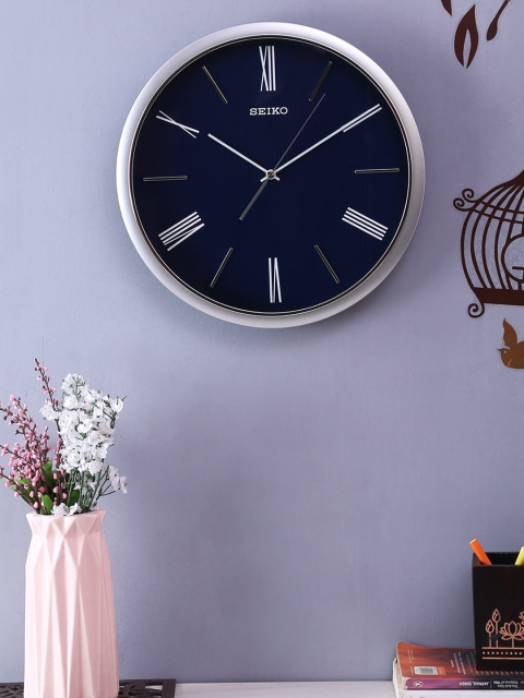 

SEIKO Navy Blue Round Solid 31 Cm Analogue Wall Clock