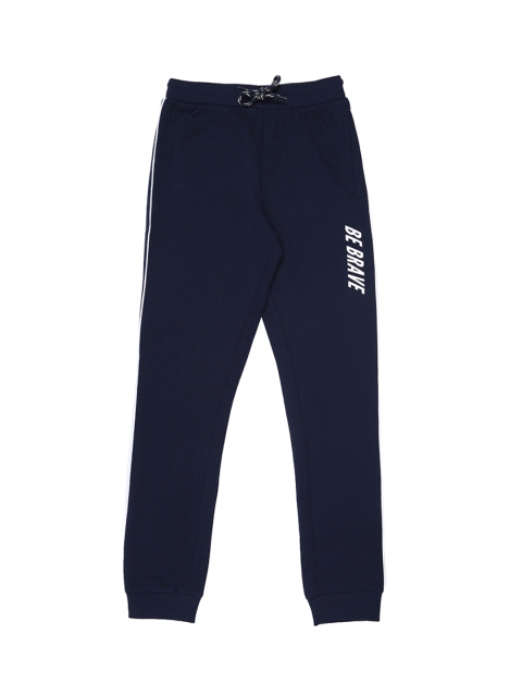 

Pantaloons Junior Boys Navy Blue Solid Straight-Fit Joggers