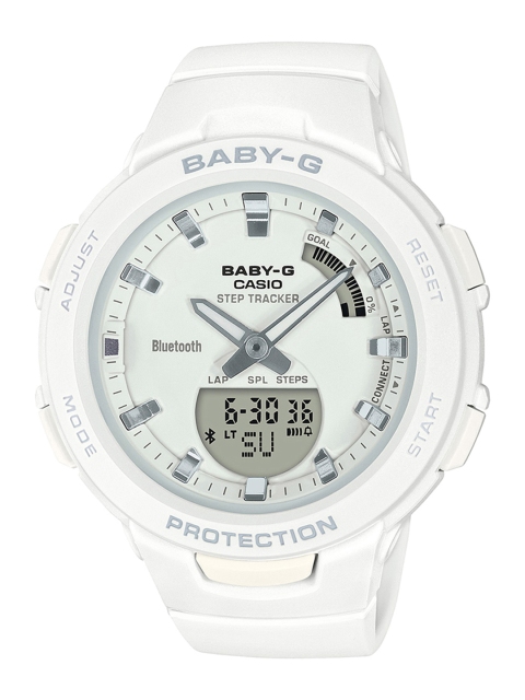 

CASIO Baby-G Women White Analogue and Digital Watch BX149 BSA-B100-7ADR