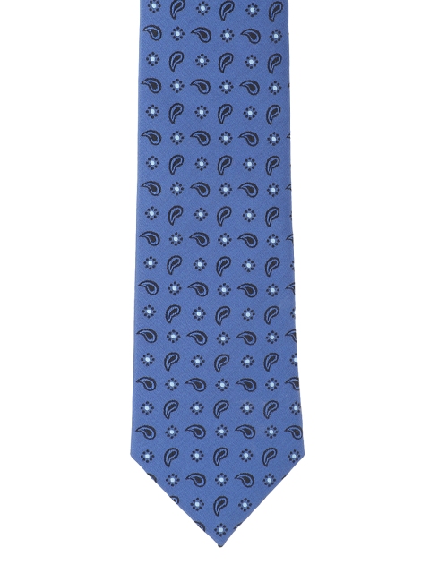 

Van Heusen Blue & White Printed Broad Tie