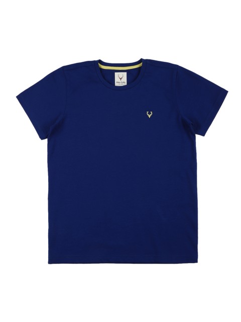 

Allen Solly Junior Boys Blue Solid Round Neck T-shirt