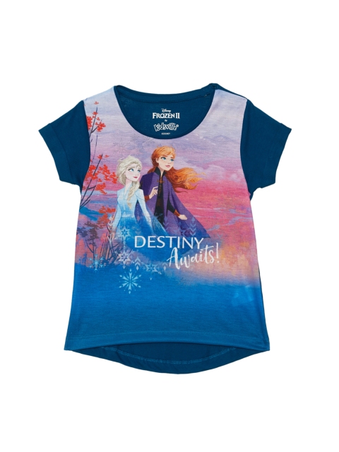 

Kids Ville Frozen featured Blue Tshirt for Girls