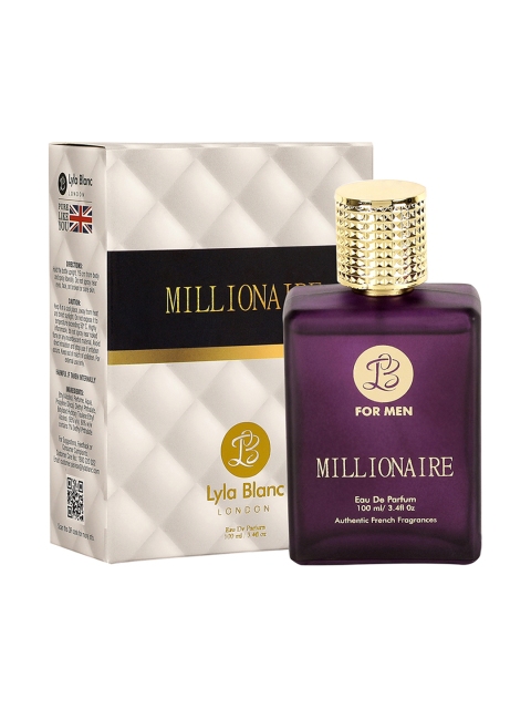 

Lyla Blanc Men MILLIONAIRE Perfume Spray EDP 100ml, Purple