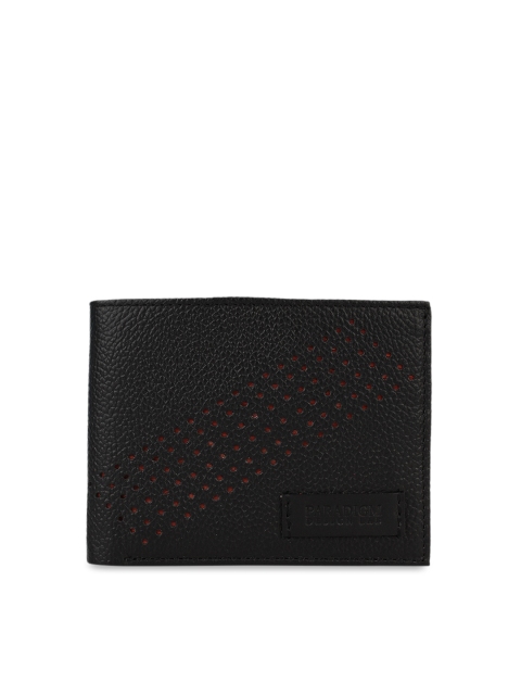 

Paradigm Design Lab Men Black Solid Two Fold Wallet