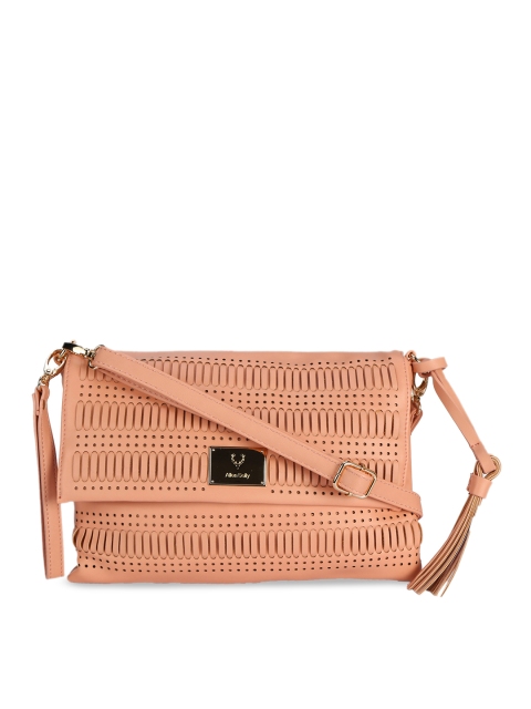 

Allen Solly Woman Pink Self Design Sling Bag