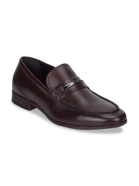 

Red Tape Men Burgundy Solid Formal Leather Loafers