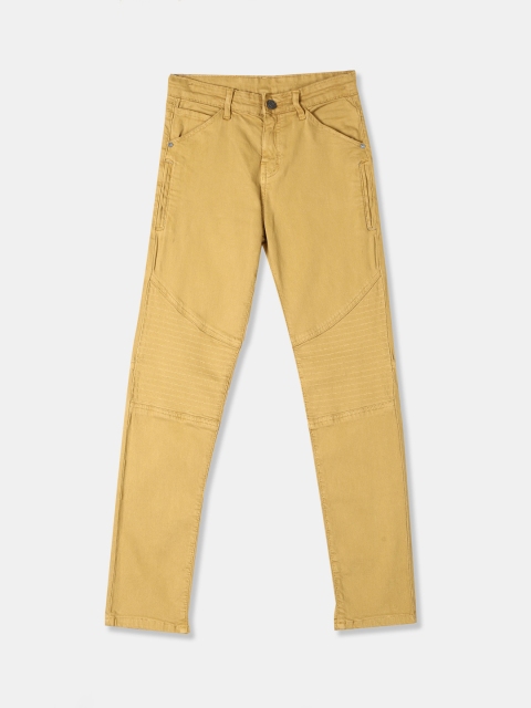 

Cherokee Boys Yellow Slim Fit Mid-Rise Clean Look Stretchable Jeans