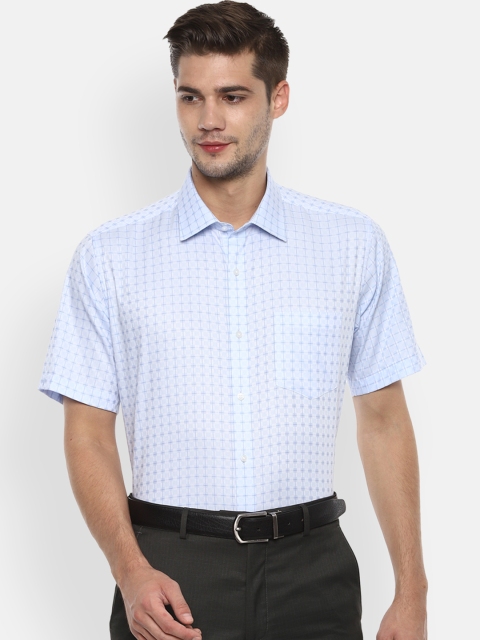 

Van Heusen Men Blue Regular Fit Printed Formal Shirt