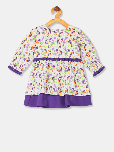 

Donuts Girls Off-White Printed Fit and Flare Dress