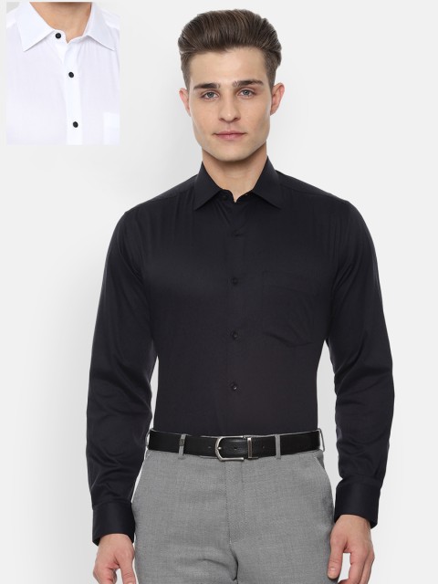 

Van Heusen Men Pack of 2 Regular Fit Formal Shirts, White