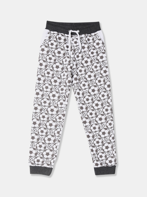 

Cherokee Boys Black Solid Straight-Fit Pure Cotton Joggers, Grey