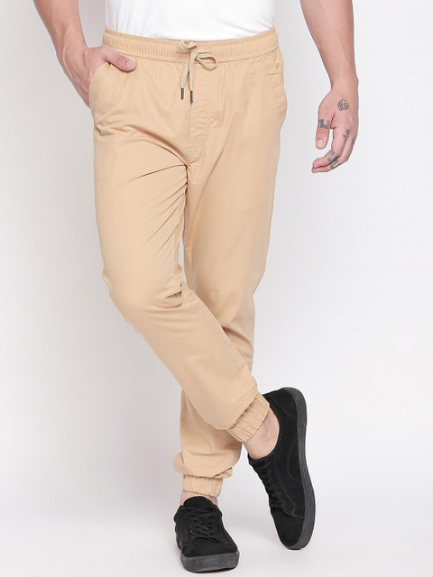 

Urban Ranger by pantaloons Men Beige Slim Fit Solid Joggers