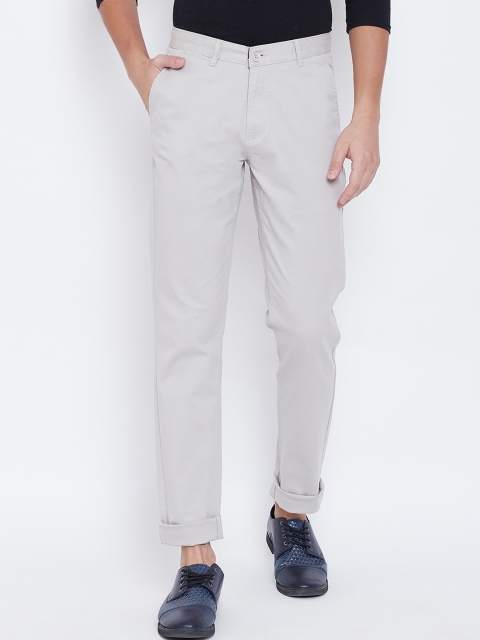 

Octave Men Off-White Regular Fit Solid Regular Trousers