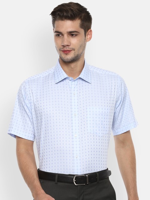 

Van Heusen Men Blue Regular Fit Printed Formal Shirt