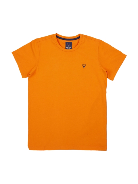 

Allen Solly Junior Boys Orange Solid Round Neck T-shirt