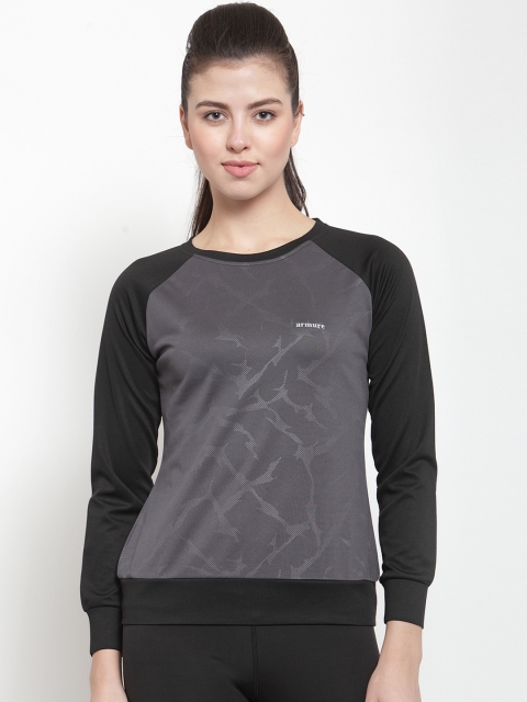

armure Women Grey Solid Top