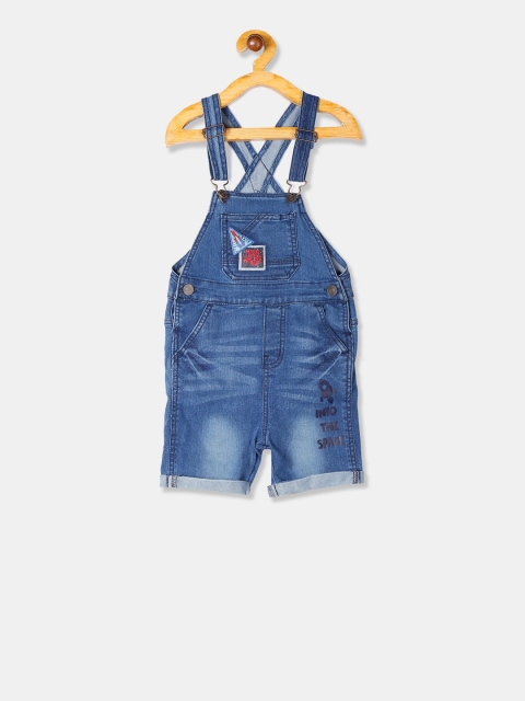 

Cherokee Boys Blue Whiskered Denim Dungaree
