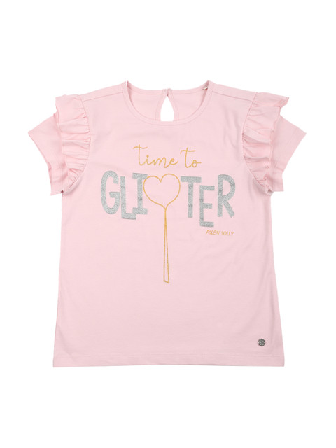 

Allen Solly Junior Girls Pink Printed Top