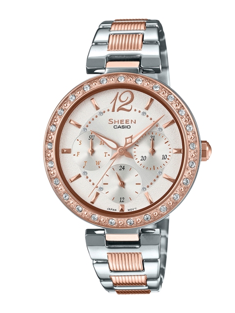 

CASIO Sheen Women Silver-Toned Analogue Watch SX235 SHE-3065SPG-7AUDF